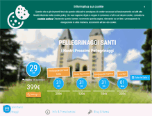 Tablet Screenshot of pellegrinaggisanti.com